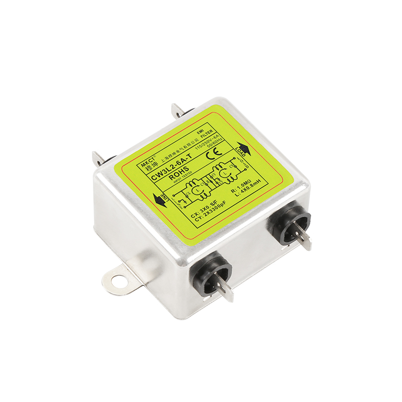 CW3/CW4-3A/6A/10A/20A/30A-T Вставное соединение Однофазный однополюсный или биполярный силовой фильтр общего назначения Фильтр электромагнитных помех