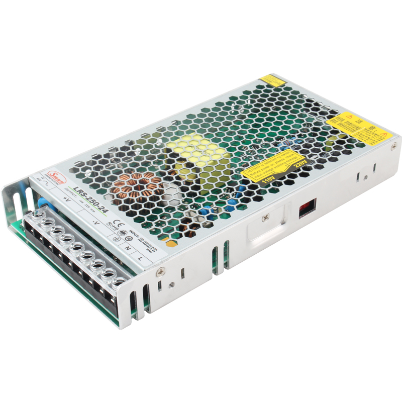 Тонкий закрытый импульсный источник питания серии LRS мощностью от 35 до 600 Вт 