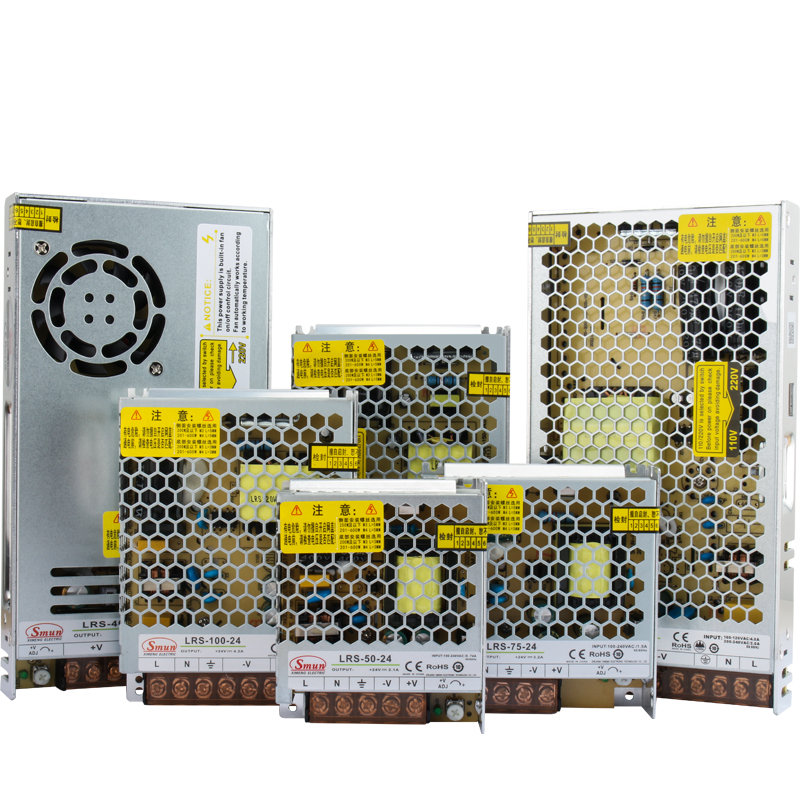 Тонкий закрытый импульсный источник питания серии LRS мощностью от 35 до 600 Вт 