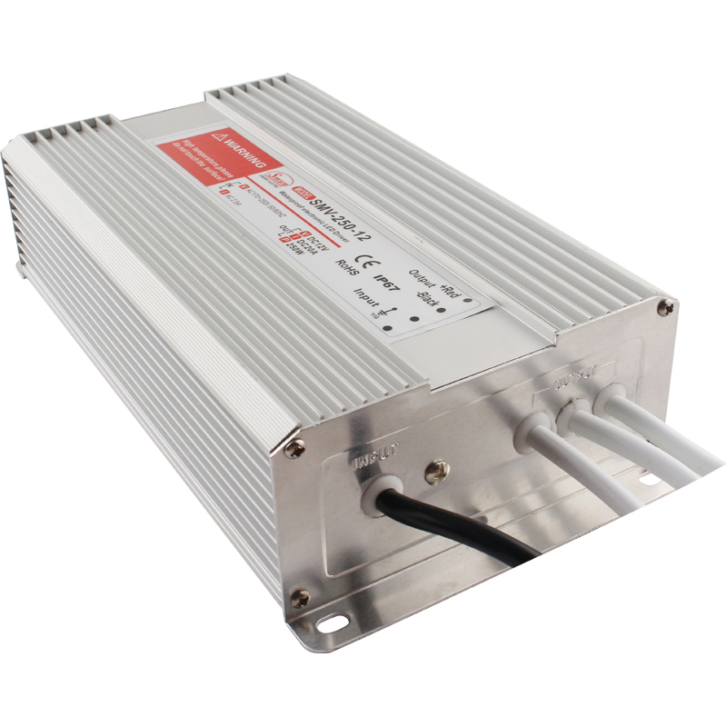 Серия SMV от 10 до 1000 Вт, 5 В/12 В/15 В/24 В/48 В, постоянное напряжение, один выход, водонепроницаемый светодиодный драйвер IP67