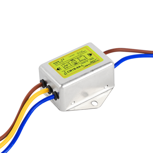 CW1B-1A/3A/6A/10A-L Однофазный сетевой фильтр электромагнитных помех, 115/250 В переменного тока